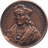 COIN BRONZE 23g MEDALLION HENRICUS VII - MEDALS & MEDALLIONS - Cambridgeshire Coins