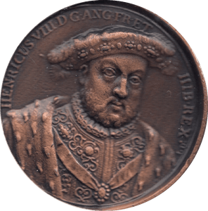 COIN BRONZE 23g MEDALLION HENRY VIII - MEDALS & MEDALLIONS - Cambridgeshire Coins