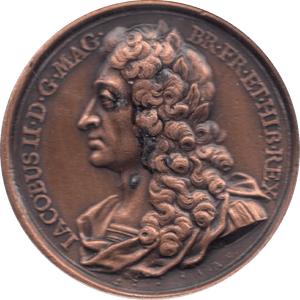 COIN BRONZE 23g MEDALLION IACOBUS II - MEDALS & MEDALLIONS - Cambridgeshire Coins