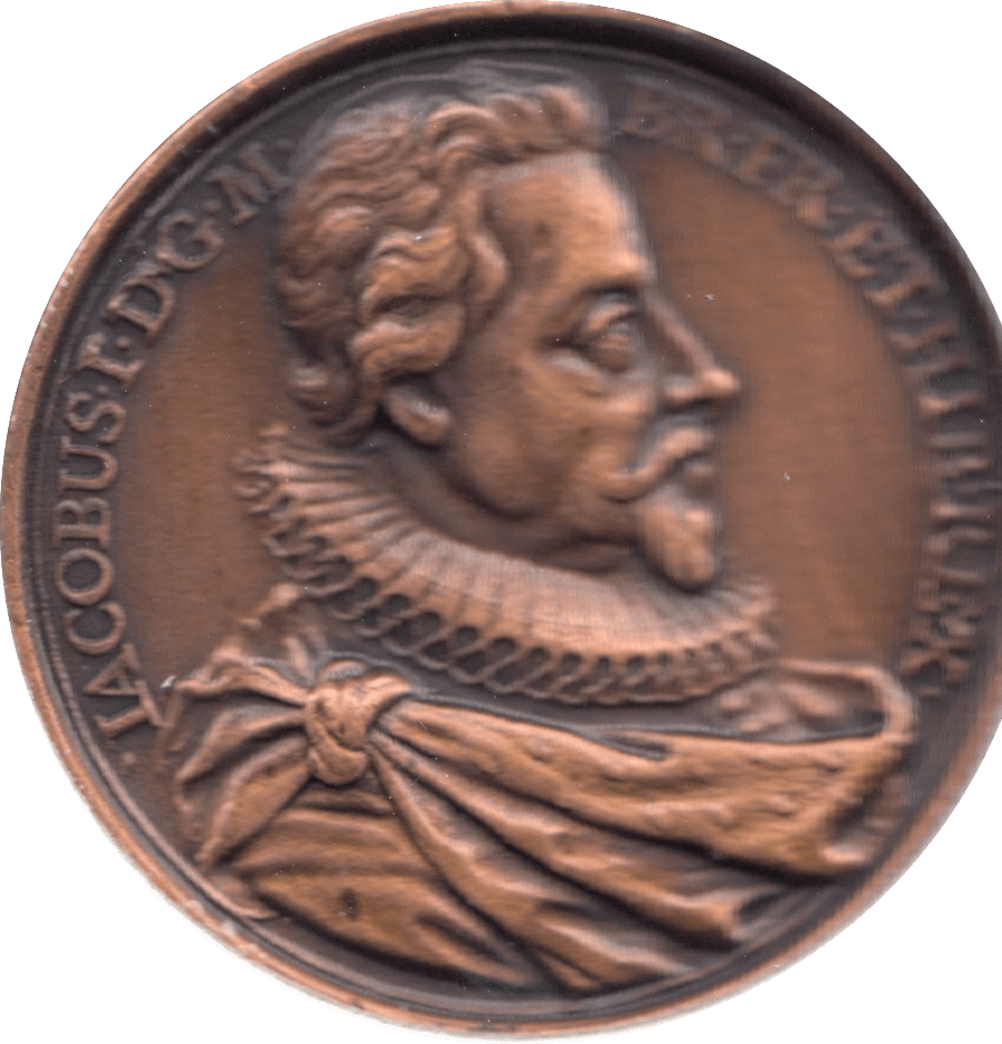 COIN BRONZE 23g MEDALLION IACOBUS I - MEDALS & MEDALLIONS - Cambridgeshire Coins