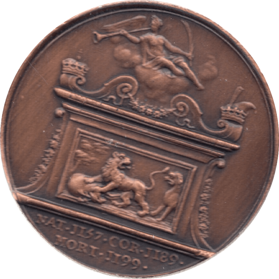 COIN BRONZE 23g MEDALLION RICHARDUS I - MEDALS & MEDALLIONS - Cambridgeshire Coins