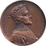 COIN BRONZE 23g MEDALLION RICHARDVS II - MEDALS & MEDALLIONS - Cambridgeshire Coins