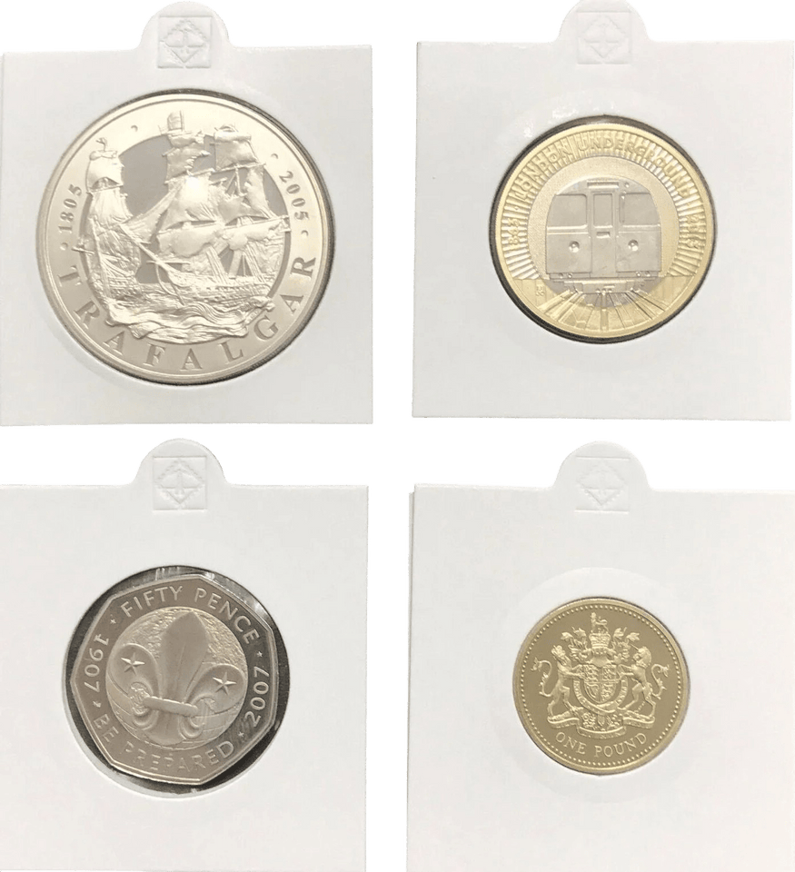 COIN HOLDERS SELF ADHESIVE ( LIGHTHOUSE ) - Coin Holders - Cambridgeshire Coins