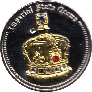 CORONATION REGALIA MEDALLION CROWN JEWELS - IMPERIAL STATE CROWN - MEDALS & MEDALLIONS - Cambridgeshire Coins