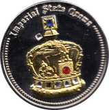 CORONATION REGALIA MEDALLION CROWN JEWELS - IMPERIAL STATE CROWN - MEDALS & MEDALLIONS - Cambridgeshire Coins