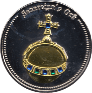CORONATION REGALIA MEDALLION CROWN JEWELS - SOVEREIGN'S ORB - MEDALS & MEDALLIONS - Cambridgeshire Coins