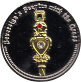 CORONATION REGALIA MEDALLION CROWN JEWELS - SOVEREIGN'S SCEPTRE WITH THE CROSS - MEDALS & MEDALLIONS - Cambridgeshire Coins