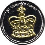 CORONATION REGALIA MEDALLION CROWN JEWELS - ST. EDWARD'S CROWN - MEDALS & MEDALLIONS - Cambridgeshire Coins