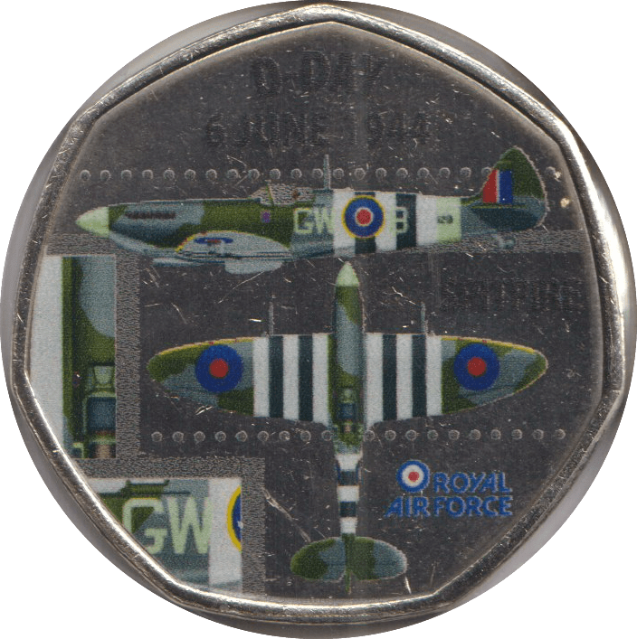 D - DAY 6 JUNE 1944 SPITFIRE RAF - WORLD COINS - Cambridgeshire Coins