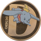 DISNEY GOLD PLATED DUMBO TOKEN ( PROOF ) - OTHER TOKENS - Cambridgeshire Coins