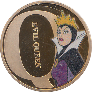 DISNEY GOLD PLATED EVIL QUEEN TOKEN ( PROOF ) - OTHER TOKENS - Cambridgeshire Coins