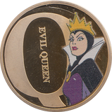 DISNEY GOLD PLATED EVIL QUEEN TOKEN ( PROOF ) - OTHER TOKENS - Cambridgeshire Coins