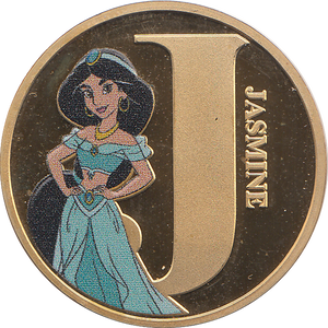 DISNEY GOLD PLATED JASMINE ( PROOF ) - OTHER TOKENS - Cambridgeshire Coins