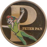 DISNEY GOLD PLATED PETER PAN TOKEN ( PROOF ) - OTHER TOKENS - Cambridgeshire Coins