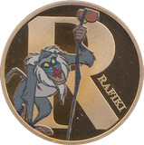 DISNEY GOLD PLATED RAFIKI ( PROOF ) - OTHER TOKENS - Cambridgeshire Coins