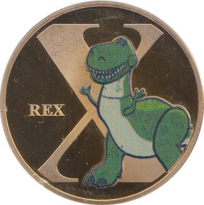 DISNEY GOLD PLATED REX ( PROOF ) - OTHER TOKENS - Cambridgeshire Coins