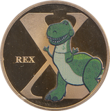 DISNEY GOLD PLATED REX ( PROOF ) - OTHER TOKENS - Cambridgeshire Coins