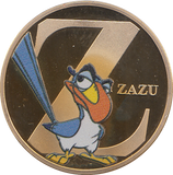 DISNEY GOLD PLATED ZAZU TOKEN ( PROOF ) - OTHER TOKENS - Cambridgeshire Coins