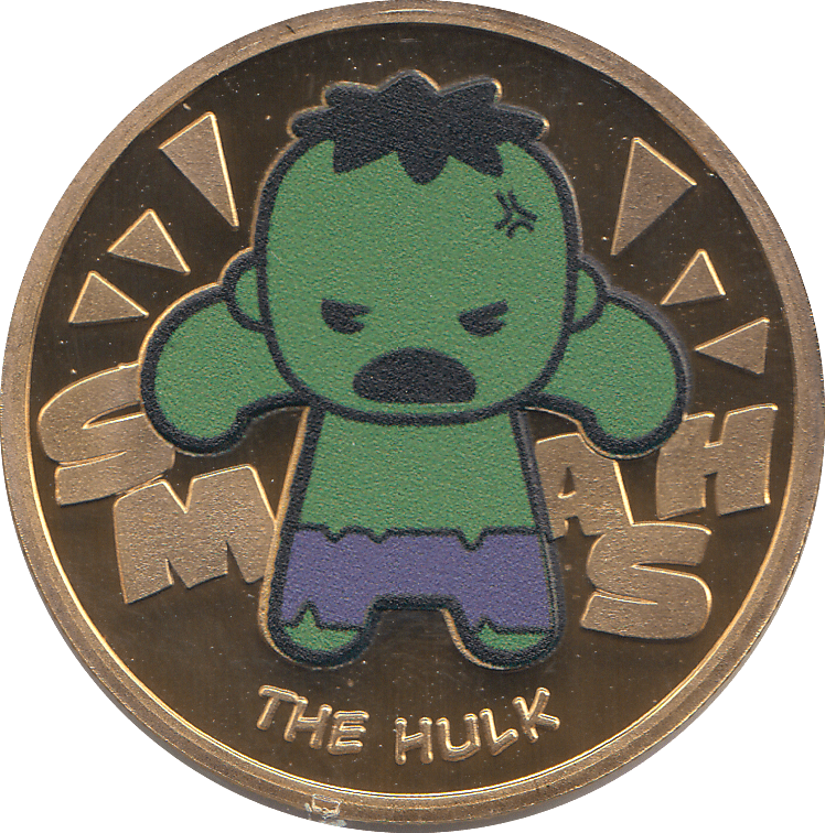 DISNEY HULK GOLD PLATED TOKEN ( PROOF ) - OTHER TOKENS - Cambridgeshire Coins