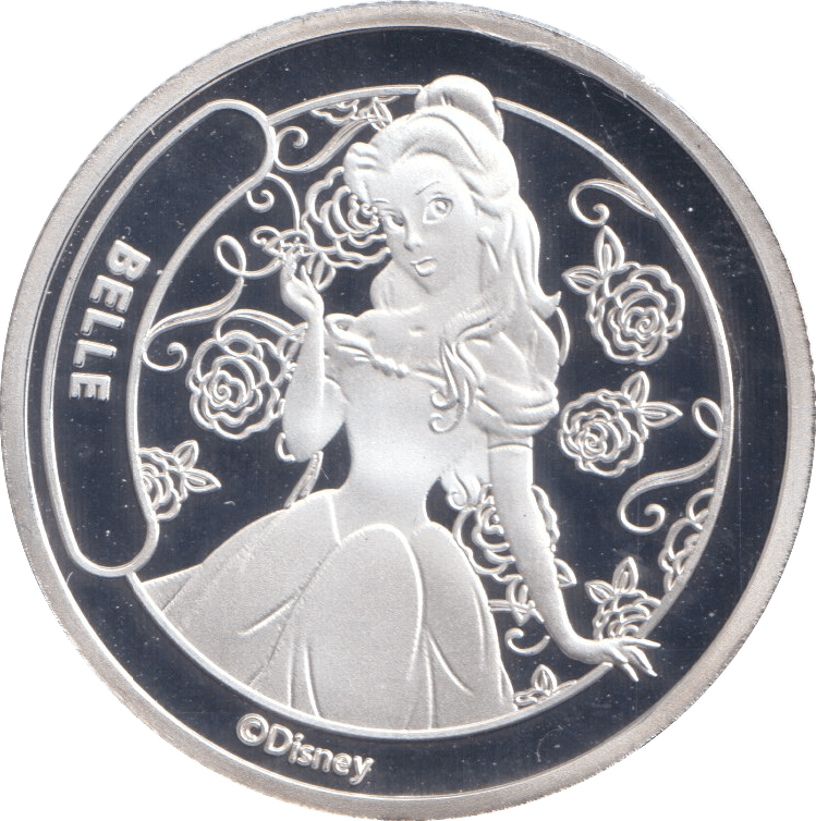 DISNEY SILVER PLATED BELLE ( PROOF ) - OTHER TOKENS - Cambridgeshire Coins