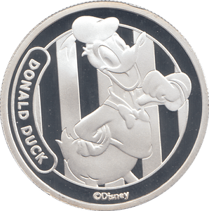 DISNEY SILVER PLATED DONALD DUCK TOKEN ( PROOF ) - OTHER TOKENS - Cambridgeshire Coins