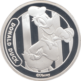 DISNEY SILVER PLATED DONALD DUCK TOKEN ( PROOF ) - OTHER TOKENS - Cambridgeshire Coins