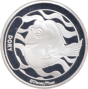 DISNEY SILVER PLATED DORY ( PROOF ) - OTHER TOKENS - Cambridgeshire Coins