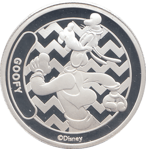 DISNEY SILVER PLATED GOOFY TOKEN ( PROOF ) - OTHER TOKENS - Cambridgeshire Coins
