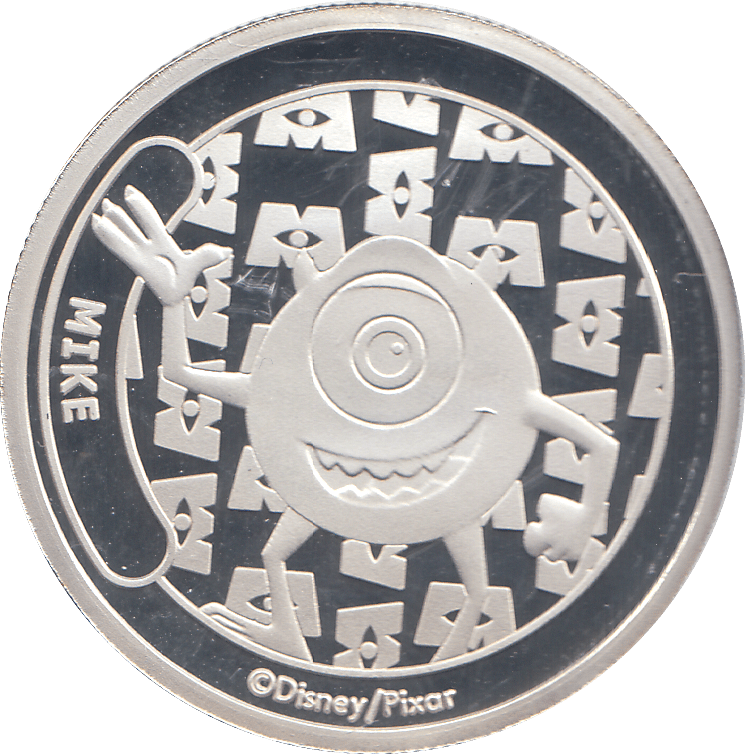 DISNEY SILVER PLATED MIKE TOKEN ( PROOF ) - OTHER TOKENS - Cambridgeshire Coins