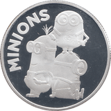 DISNEY SILVER PLATED MINIONS TOKEN ( PROOF ) - OTHER TOKENS - Cambridgeshire Coins