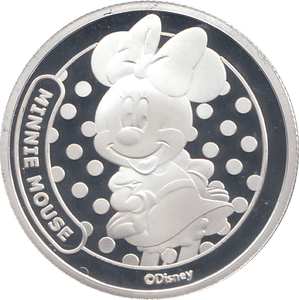 DISNEY SILVER PLATED MINNIE MOUSE TOKEN ( PROOF ) - OTHER TOKENS - Cambridgeshire Coins