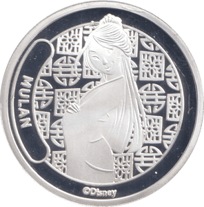 DISNEY SILVER PLATED MULAN ( PROOF ) - OTHER TOKENS - Cambridgeshire Coins