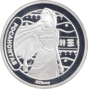 DISNEY SILVER PLATED POCAHONTAS ( PROOF ) - OTHER TOKENS - Cambridgeshire Coins