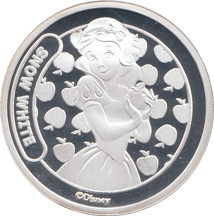 DISNEY SILVER PLATED SNOW WHITE TOKEN ( PROOF ) - OTHER TOKENS - Cambridgeshire Coins