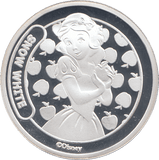 DISNEY SILVER PLATED SNOW WHITE TOKEN ( PROOF ) - OTHER TOKENS - Cambridgeshire Coins