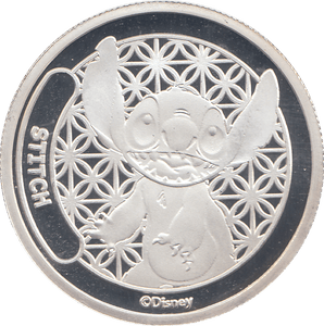 DISNEY SILVER PLATED STITCH TOKEN ( PROOF ) - OTHER TOKENS - Cambridgeshire Coins