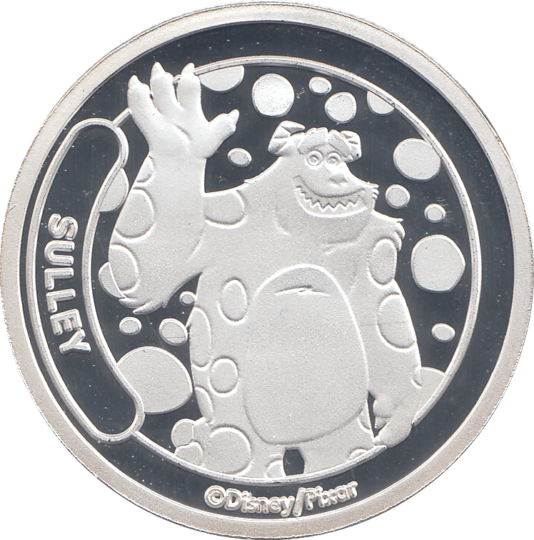 DISNEY SILVER PLATED SULLEY TOKEN ( PROOF ) - OTHER TOKENS - Cambridgeshire Coins