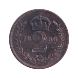 1896 MAUNDY TWO PENCE ( EF )