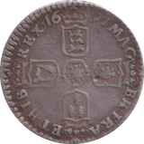 1697 SIXPENCE ( VF )