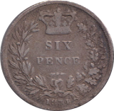 1834 SIXPENCE ( FINE )