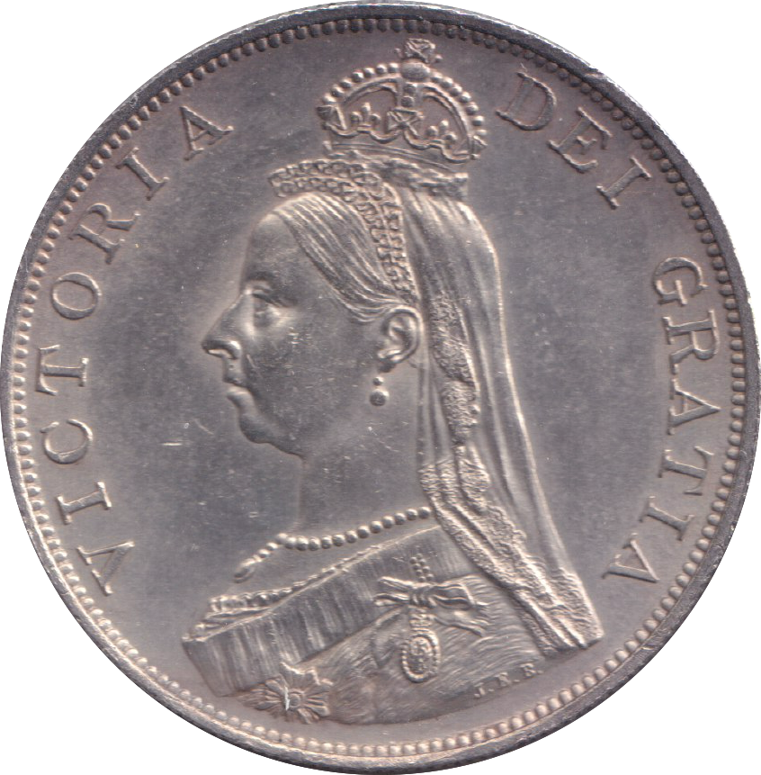 1887 DOUBLE FLORIN ( EF )
