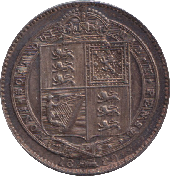 1889 SHILLING ( EF )