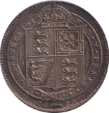 1889 SHILLING ( EF )