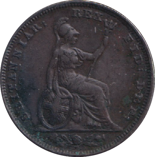 1828 FARTHING ( GVF )