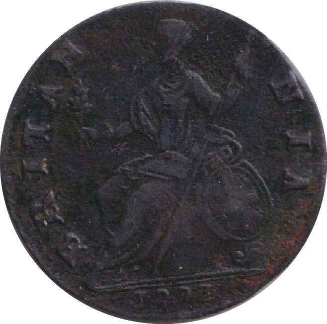 1773 HALF PENNY ( VF )