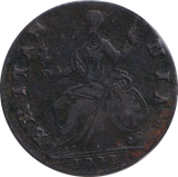 1773 HALF PENNY ( VF )