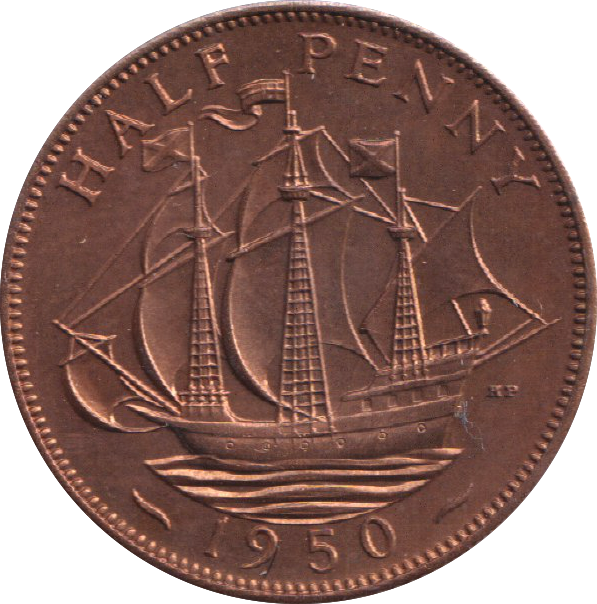 1950 PROOF HALF PENNY