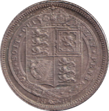 1887 SIXPENCE ( UNC )