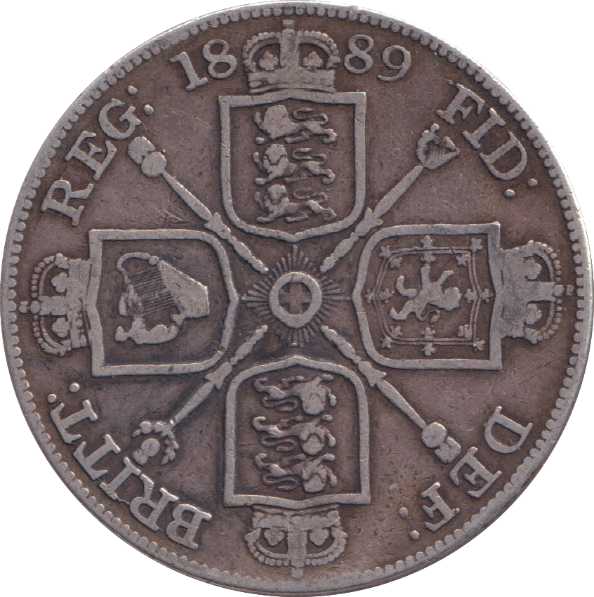1889 DOUBLE FLORIN ( VF )