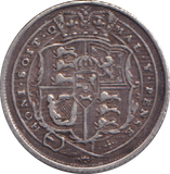 1818 SIXPENCE ( VF )